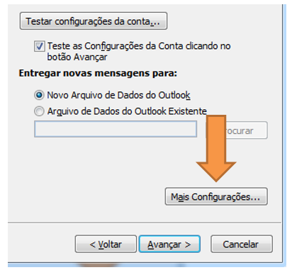 Mais configurações